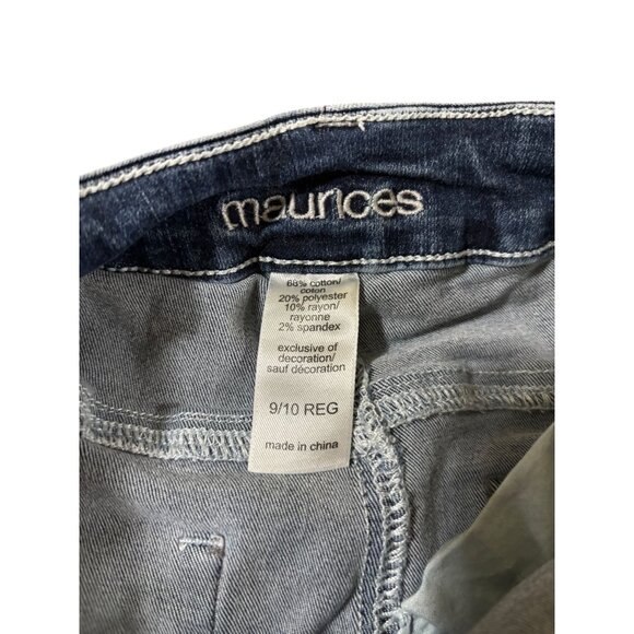 Maurices 9/10 Reg Denim Jeans Flares - Picture 5 of 8